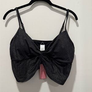 Cupshe Black with gold shimmer Bikini